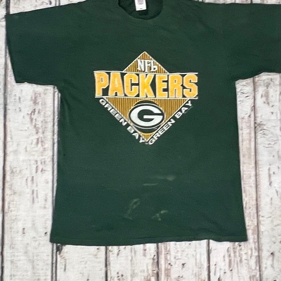Vintage 90s Green Bay Packers Logo 7 NFL Football 1990s Sports Crewneck Tshirt - Picture 2 of 7